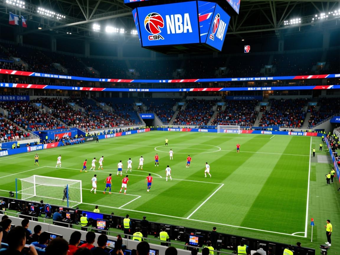 足球比赛盛况空前,球员们拼尽全力 第1张